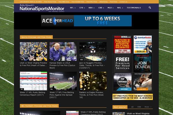 Newspaper theme site design template sample