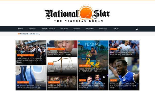 nationalstar.com.ng site used Gloria