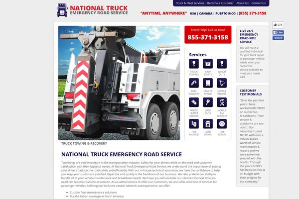 nationaltruckemergencyroadservice.com site used Nters