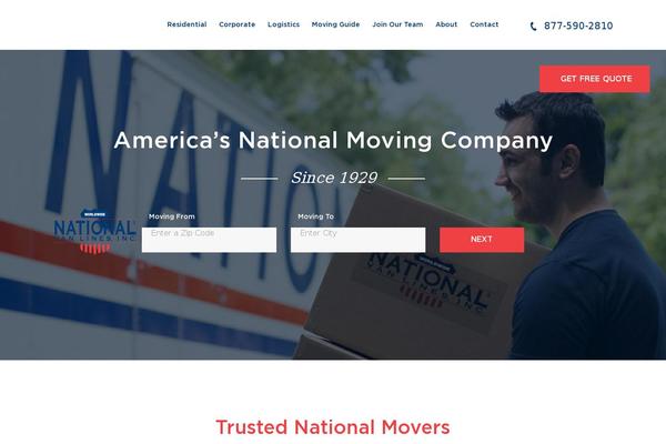 nationalvanlines.com site used Nationalvanlines