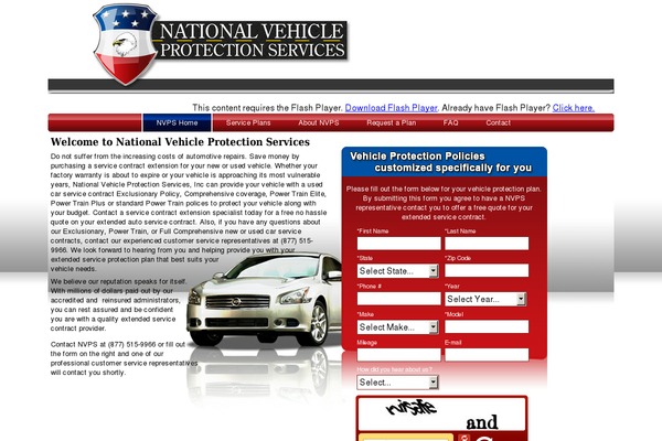 nationalvehicleprotection.com site used Nvps