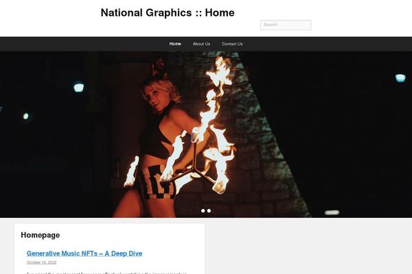Catch Flames theme site design template sample