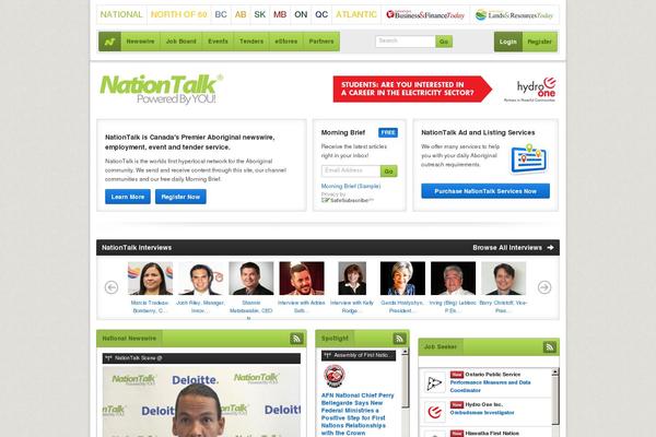nationtalk.ca site used Nationtalk-theme