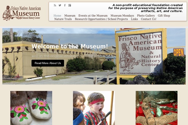 nativeamericanmuseum.org site used Customizr-pro-child-modern