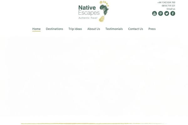 nativeescapes.com site used Native-escapes