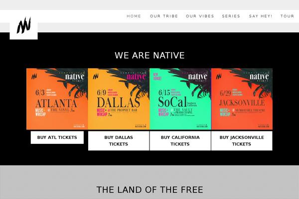 Native theme site design template sample