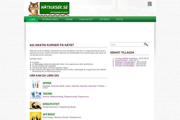 natkurser.se site used Alhena Lite