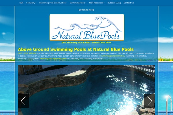 naturalbluepools.com site used Wordpress-bootstrap-v2