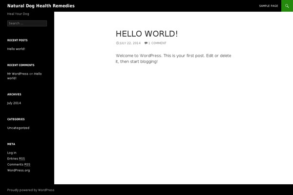 WordPress website example screenshot