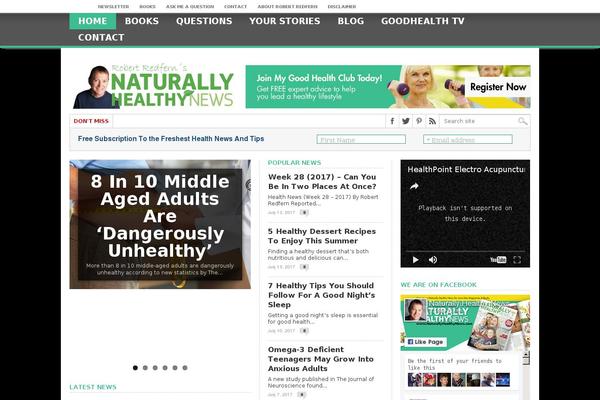 naturallyhealthynews.com site used Maxmag Child Theme