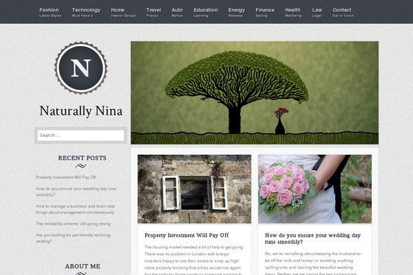 Nina theme site design template sample