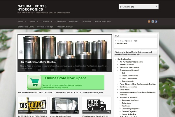 naturalrootshydroponics.com site used Arraszx