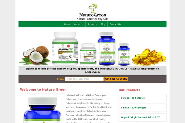 NatureGreen theme websites examples