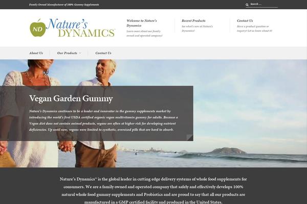 naturesdynamics.com site used Crunch