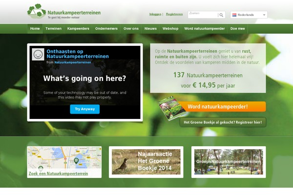 natuurkampeerterreinen.nl site used Snk