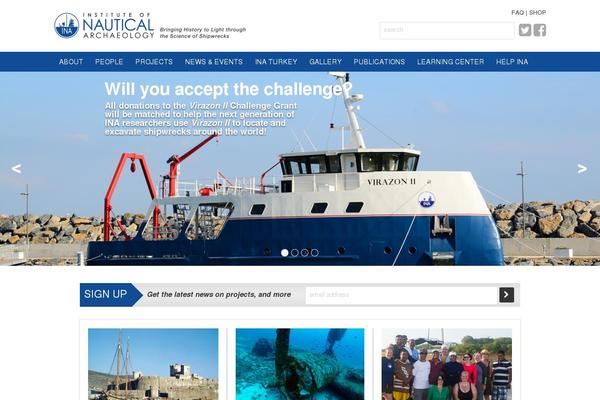 nauticalarch.org site used Ina-theme