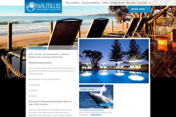 Nautilus theme site design template sample