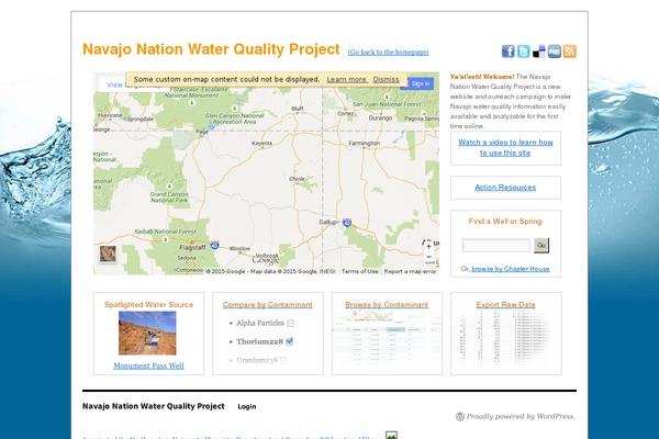 navajowater.org site used Water2