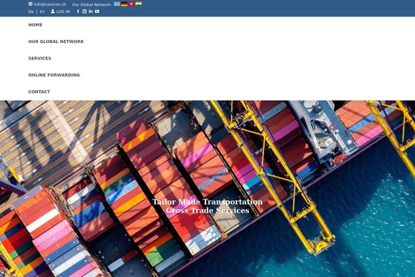The7 Child theme site design template sample