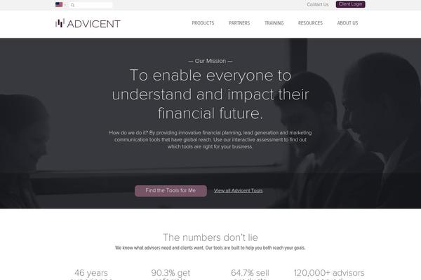 naviplan.com site used Advicent_2015_v2