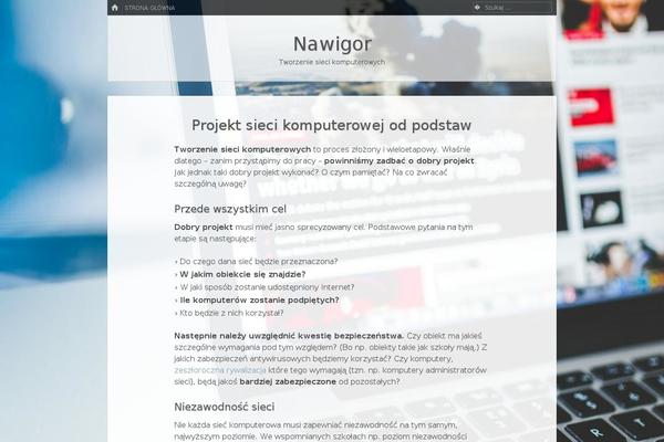 nawigor.pl site used Studentblog
