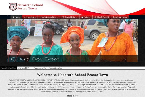 nazarethschoolng.org site used Nazarethschoolfestac