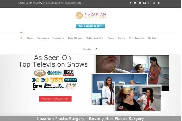 nazarianplasticsurgery.com site used Nazarian