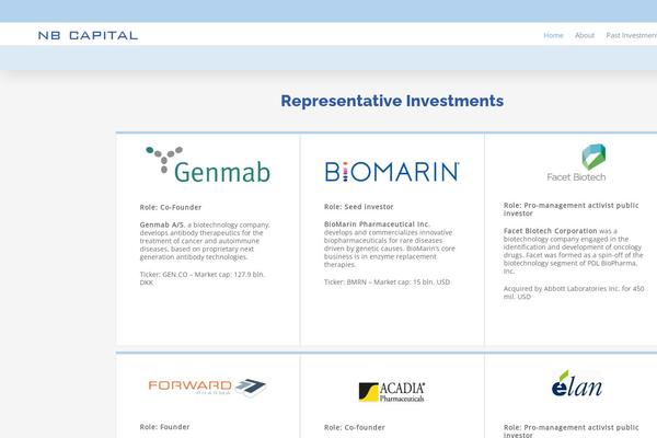 WordPress website example screenshot