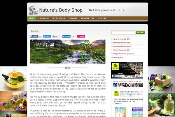 NatureFox theme site design template sample