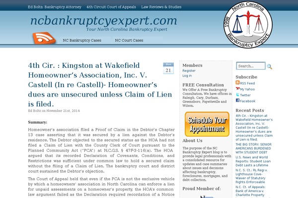 ncbankruptcyexpert.com site used Blue Grace