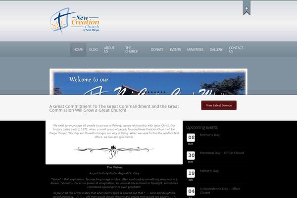 Churchope theme site design template sample