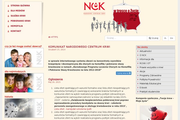 nck.gov.pl site used Nck