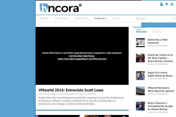 ncora.tv site used Ncora