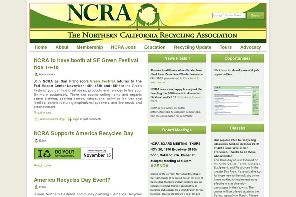 ncrarecycles.org site used Ncra2