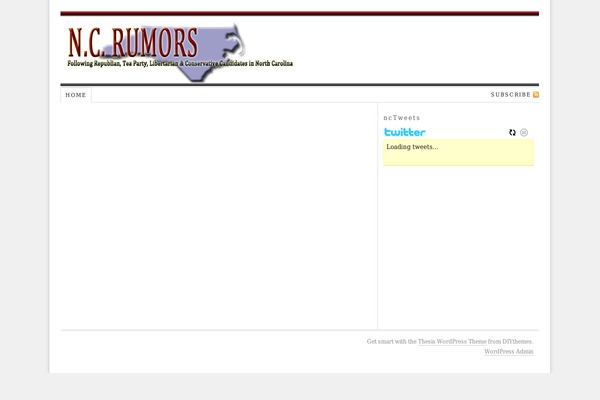 ncrumors.com site used Thesis 1.8
