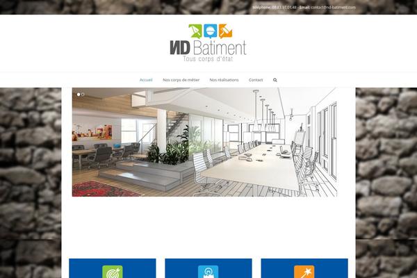 Total theme site design template sample