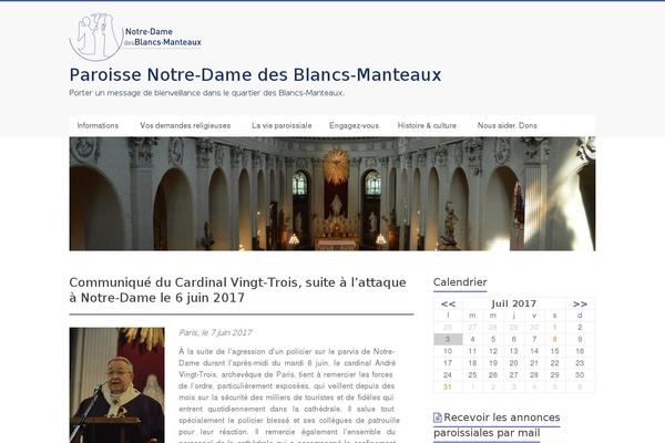 ndbm.fr site used Notredamedesblancsmanteaux