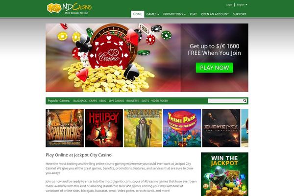 ndcasino.com site used Jackpot