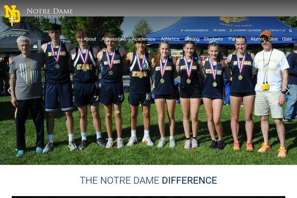 ndcrusaders.org site used Notre-dame-theme