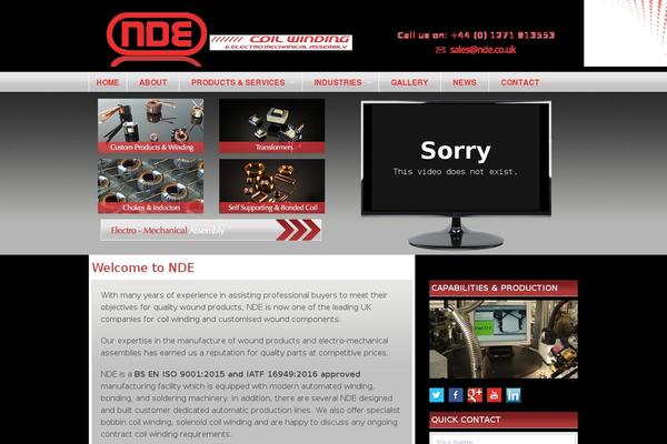 nde.co.uk site used Nde