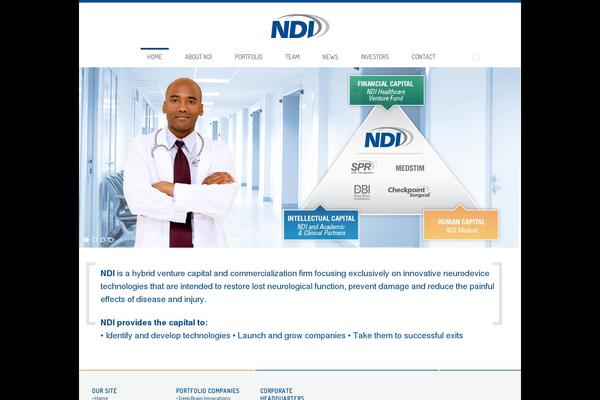 Ndi theme site design template sample