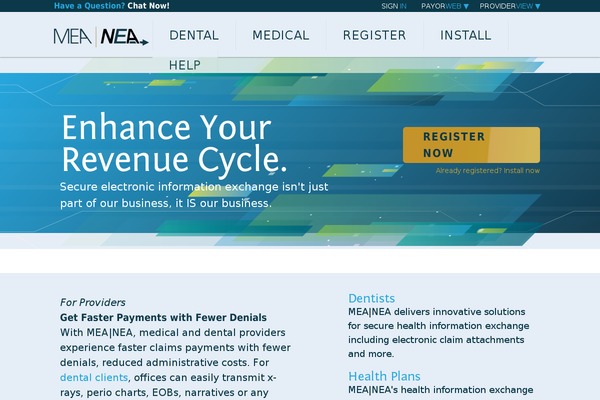 nea-fast.com site used Vyne-dental