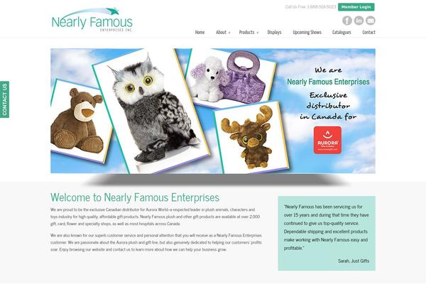nearlyfamous.ca site used uDesign