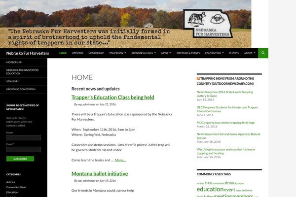 WordPress website example screenshot