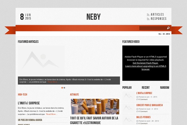 neby.fr site used Reporter