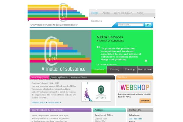 NECA theme websites examples