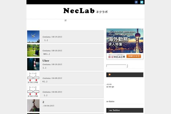 neclab.net site used Grid Style Theme