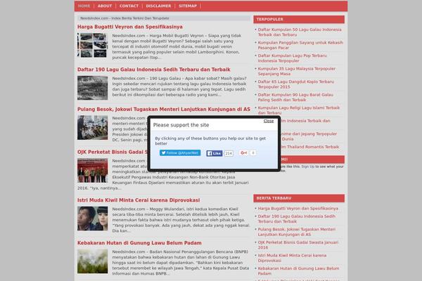 WordPress website example screenshot