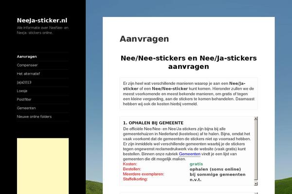 Twenty Fifteen theme site design template sample