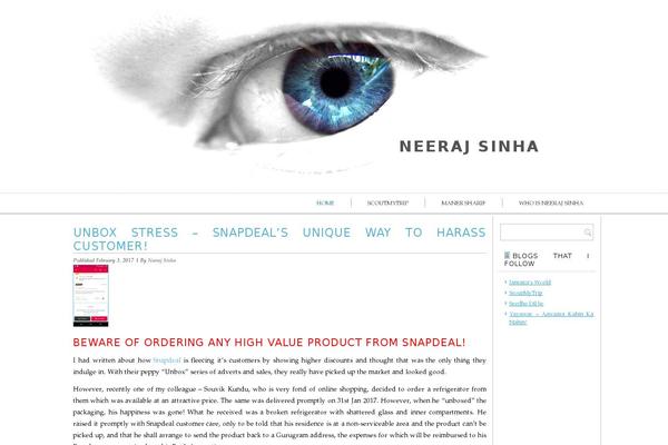 neerajsinha.com site used Minis